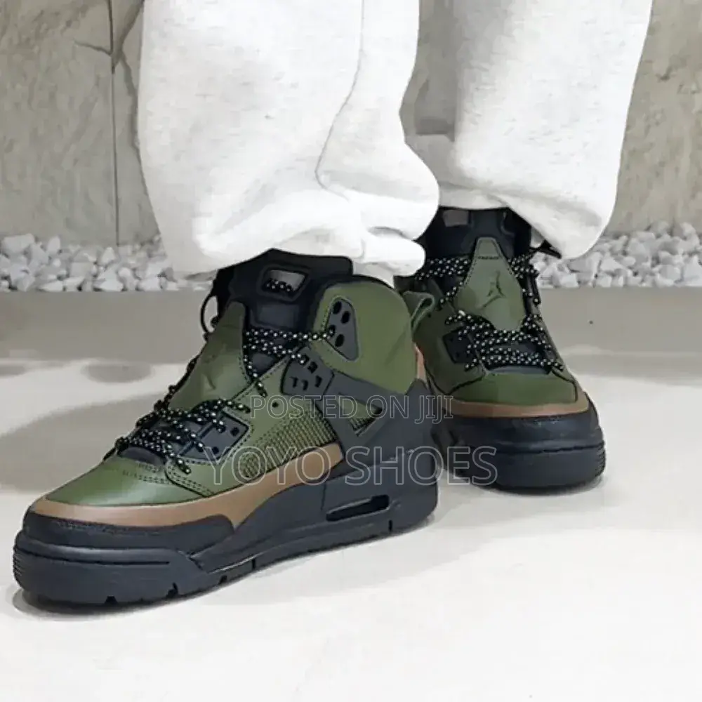 Nike Air Jordan "Winterized Spizike "Legion Green/Black Unisex Shoes