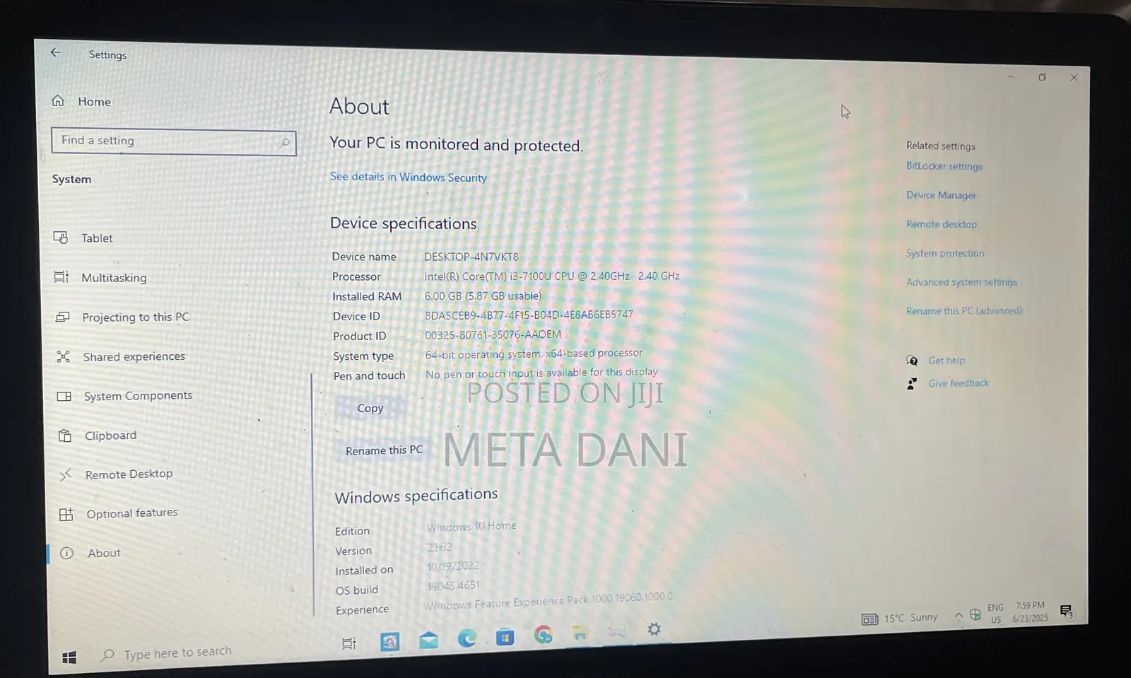 Laptop Dell Inspiron 15 3567 6GB Intel Core i3 HDD+SSD 1T