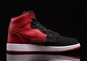 Nike Air Jordan 1 High Og Bg "Red Black"Multicolored Unisex Shoes