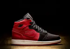 Nike Air Jordan 1 High Og Bg "Red Black"Multicolored Unisex Shoes