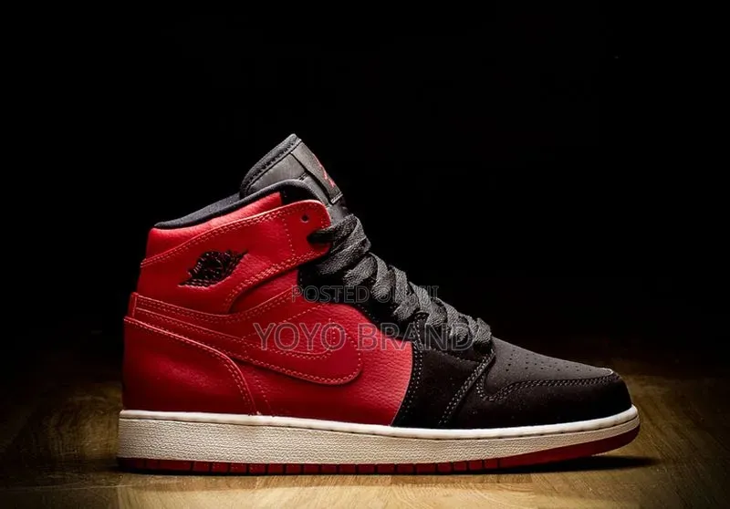 Nike Air Jordan 1 High Og Bg "Red Black"Multicolored Unisex Shoes