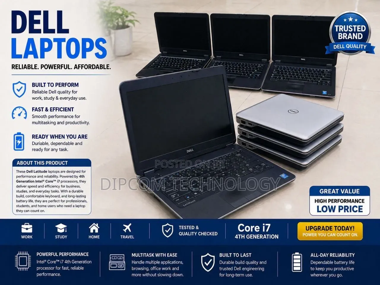 Laptop Dell Latitude E6440 8GB Intel Core i7 SSD 500GB