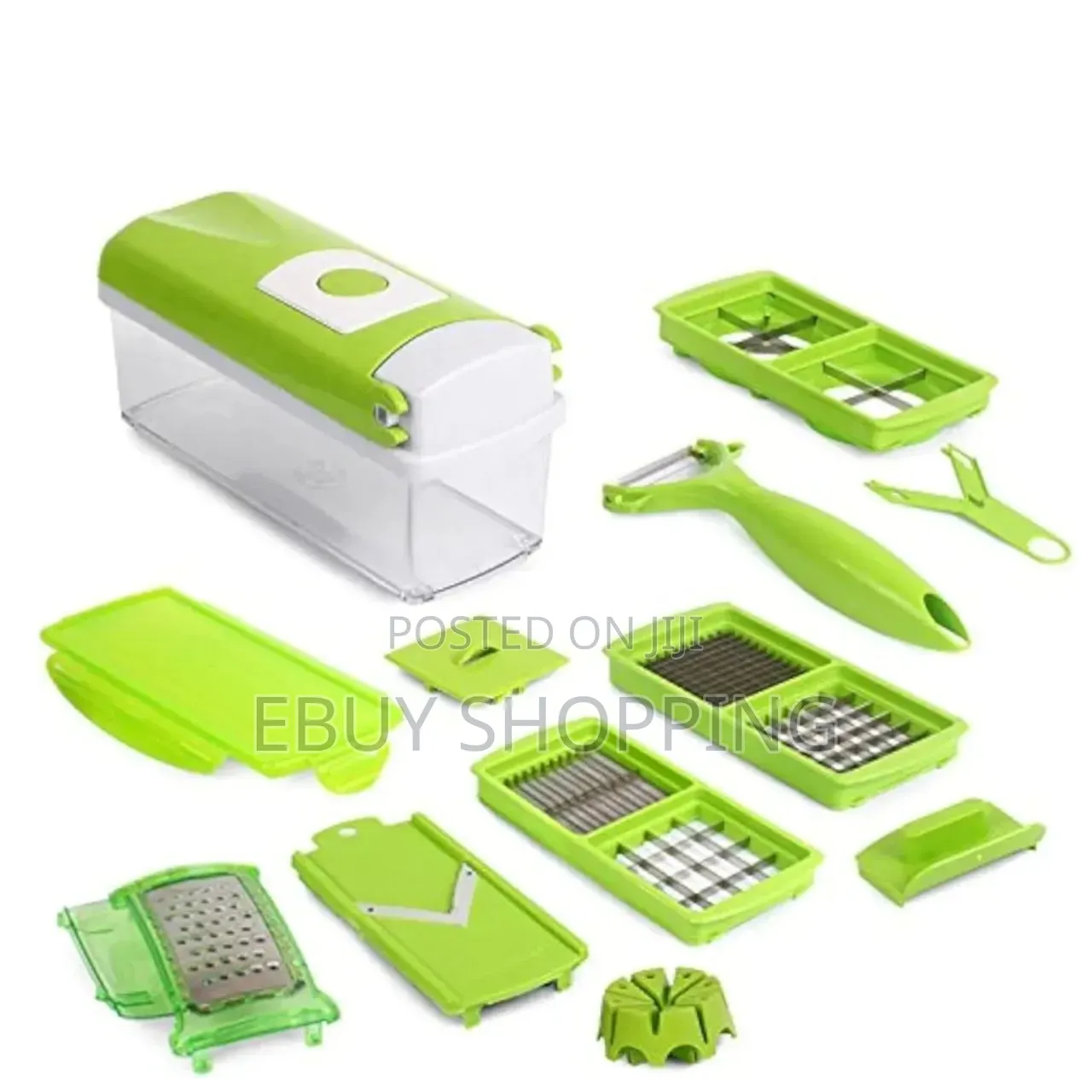 All-in-One 13-Piece Vegetable Chopper With Transparent Collection
