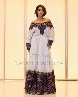 የሀገር ባህል ልብሶች የሀበሻ ቀሚስ Habesha Kemis ሽፎን Chiffon Yehabesha Libs ልብስ