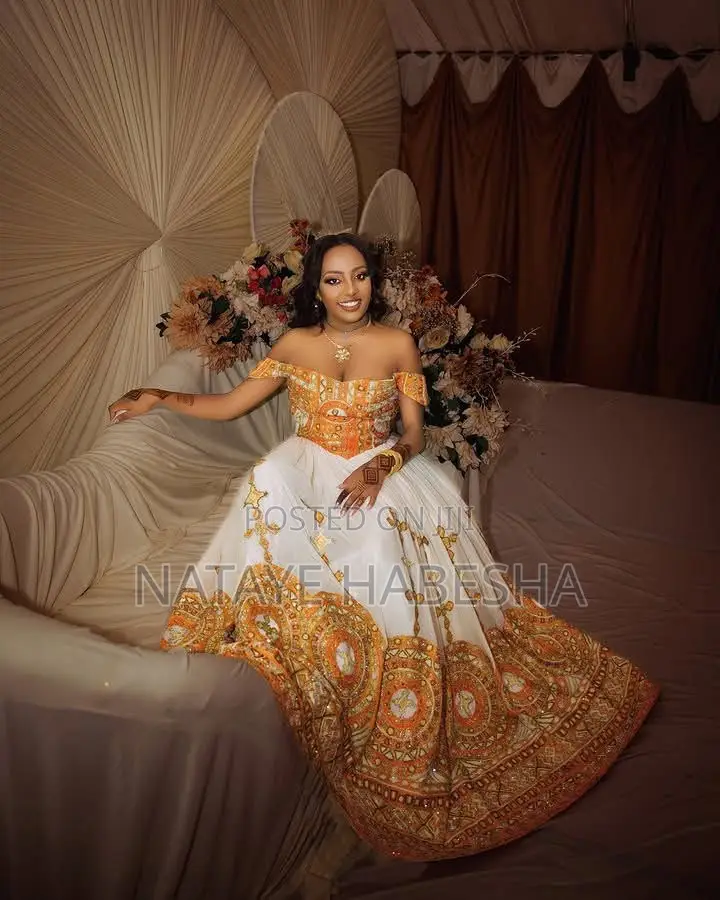 የሀገር ባህል ልብሶች የሀበሻ ቀሚስ Habesha Kemis ሽፎን Chiffon Yehabesha Libs ልብስ
