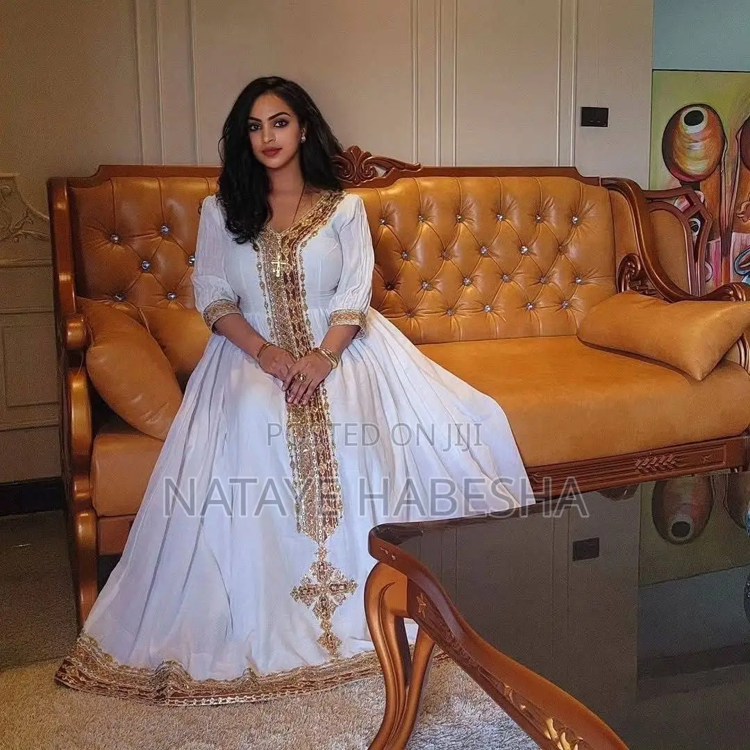 የሀገር ባህል ልብሶች የሀበሻ ቀሚስ Habesha Kemis ሽፎን Chiffon Yehabesha Libs ልብስ