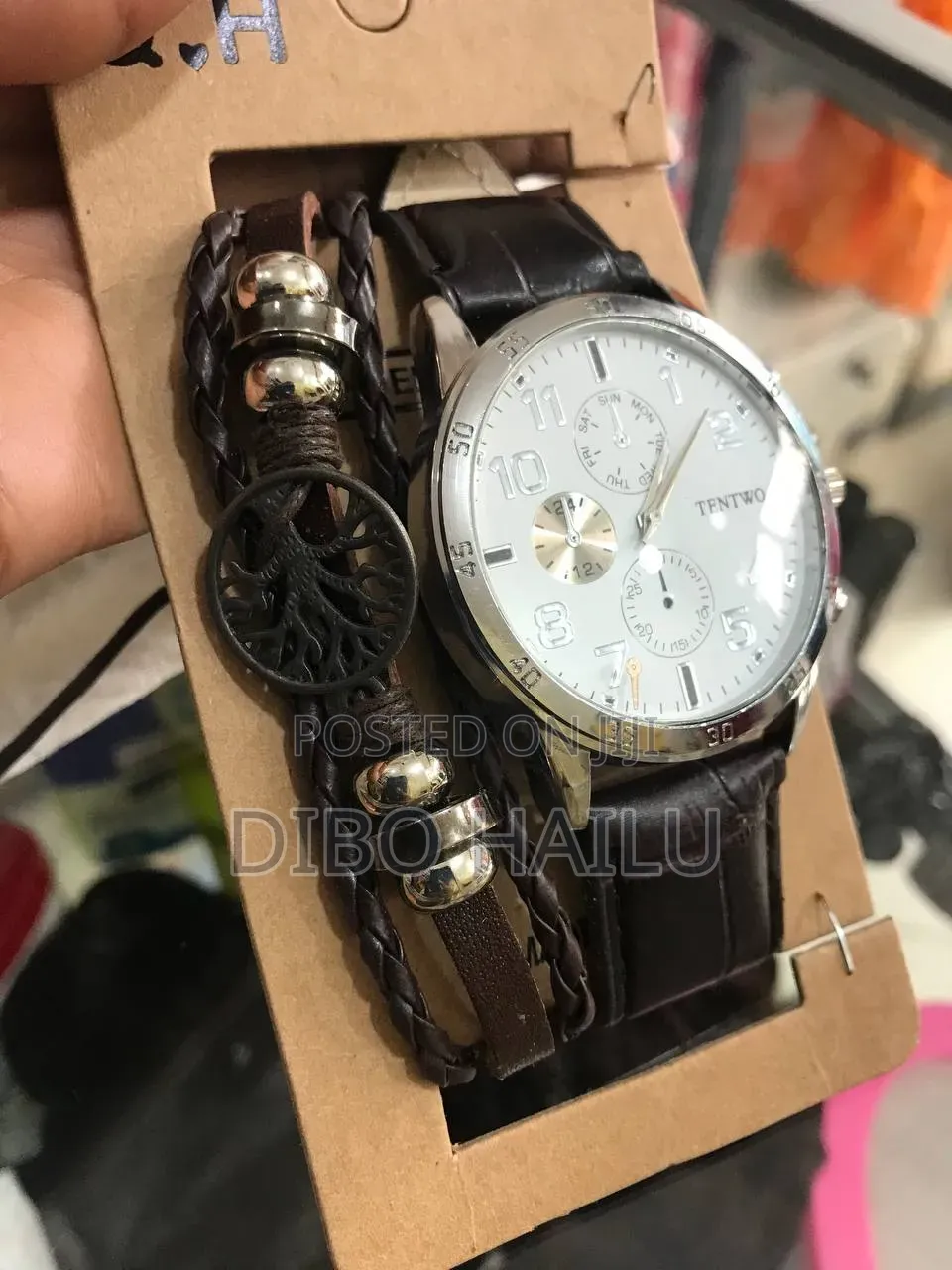 Watch and Braclet for Men