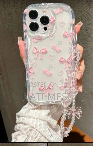 iPhone 16 Pro Max Phone Case ከጌጥ ጋር 1900 ብር