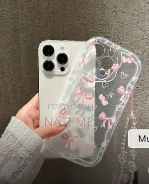 iPhone 16 Pro Max Phone Case ከጌጥ ጋር 1900 ብር