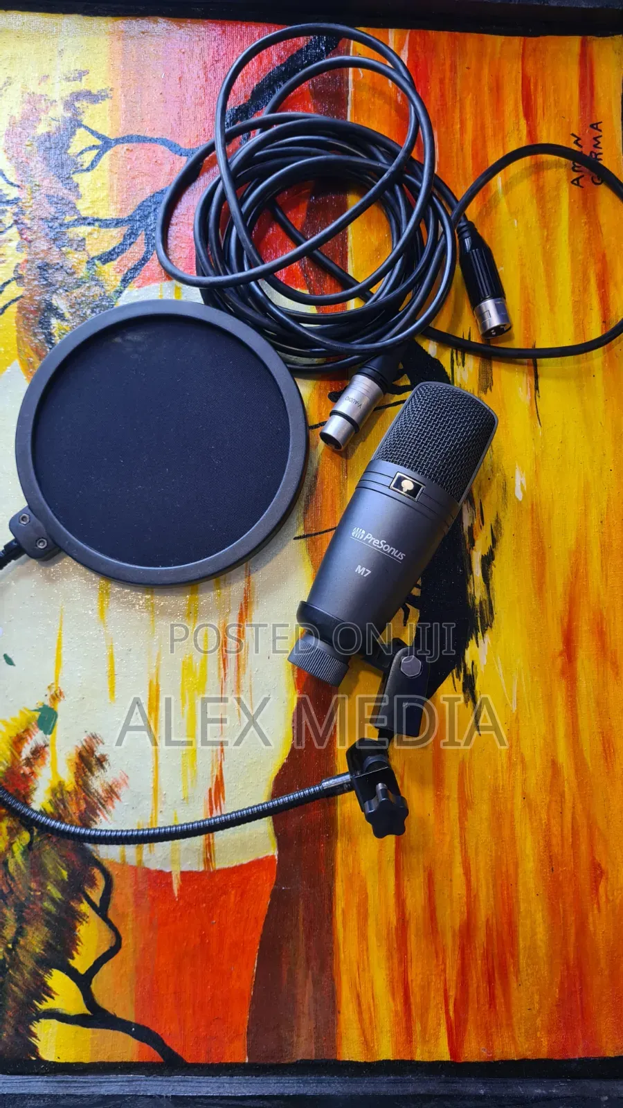Presonus M7 Mic + Pop Filter + 5m Cablr