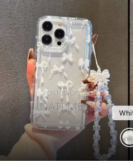 iPhone 16 Pro Max Phone Case ከጌጥ ጋር