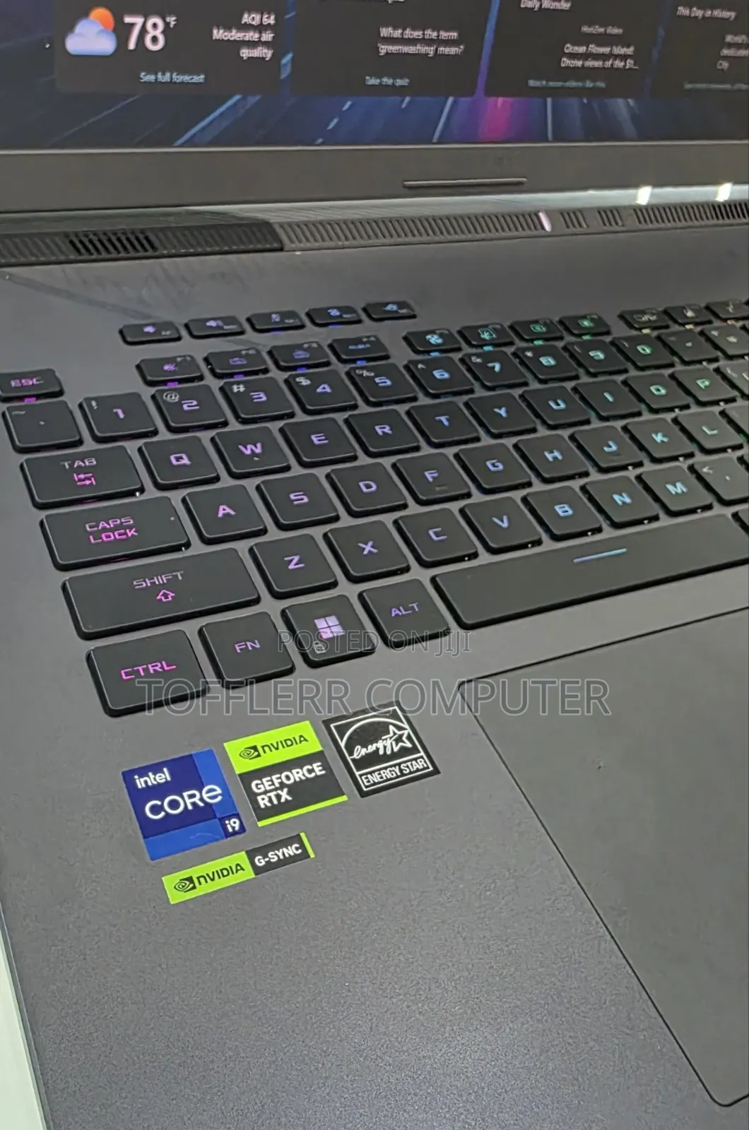 New Laptop Asus ROG Strix G15 16GB Intel Core i9 SSD 1T