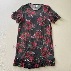 H M Sheer Mesh Babaydoll Dress