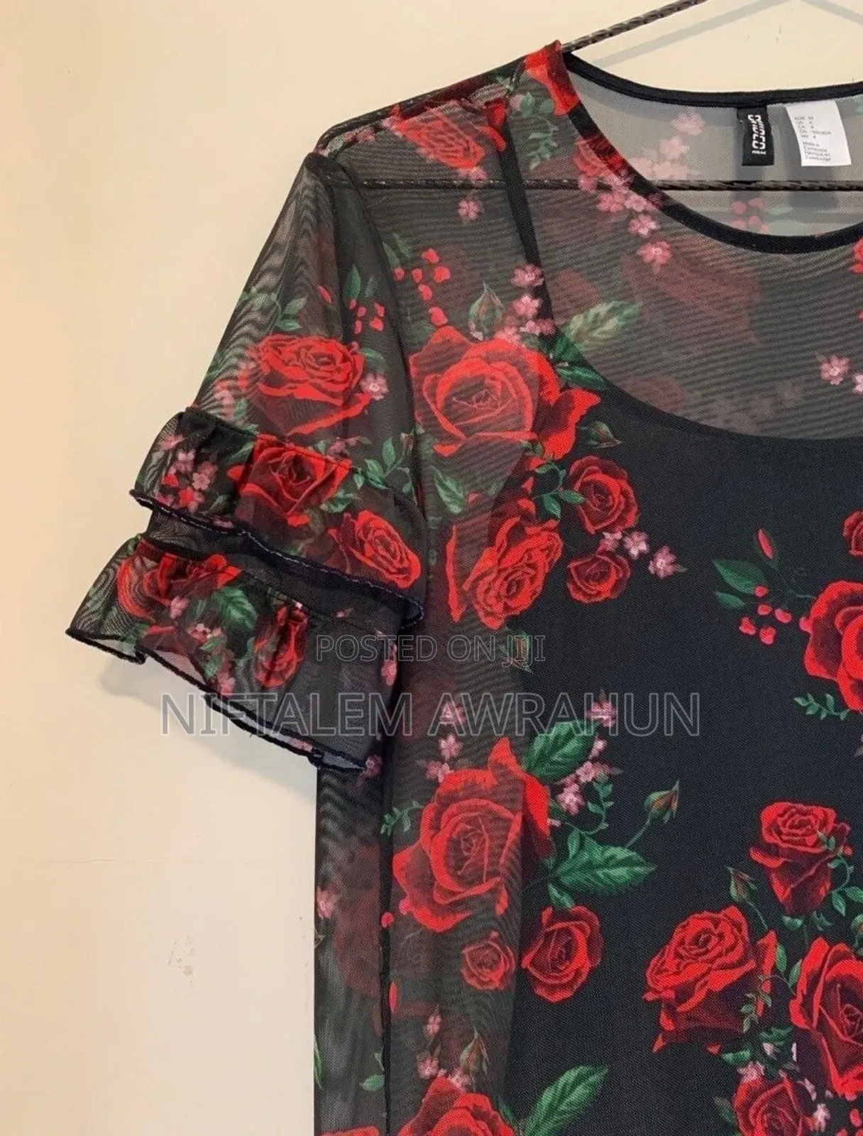 H M Sheer Mesh Babaydoll Dress
