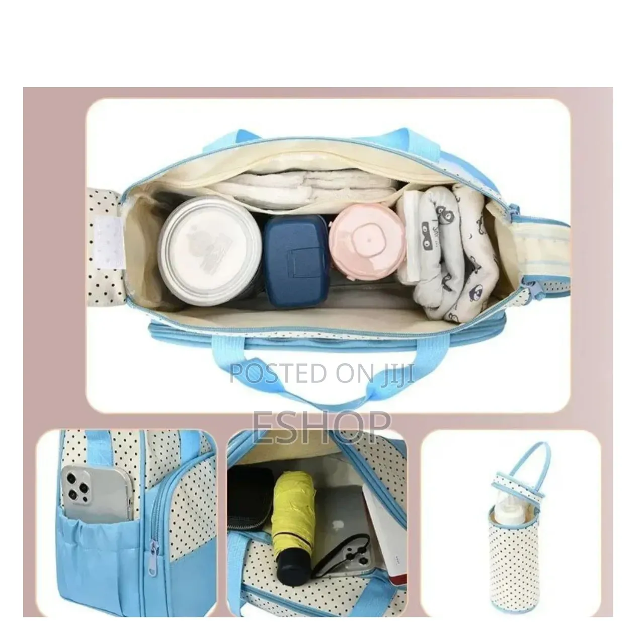 5-in-1 Oversized Maternity Tote – With Medium Bag, Changing Pad