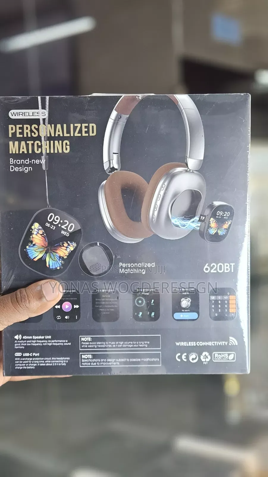 620bt Wireless Headphones With Touch Screen