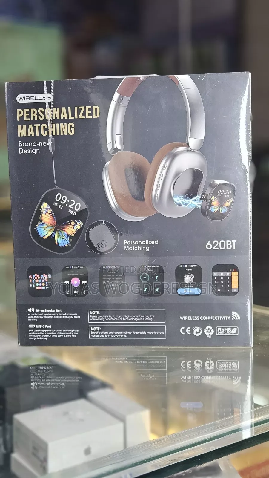 620bt Wireless Headphones With Touch Screen
