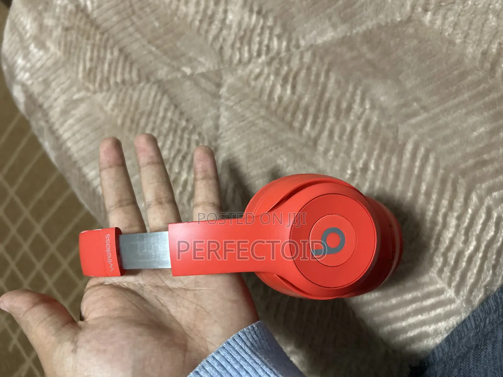 Original Beats Solo3 Wireless on-Ear Headphones - Citrus Red