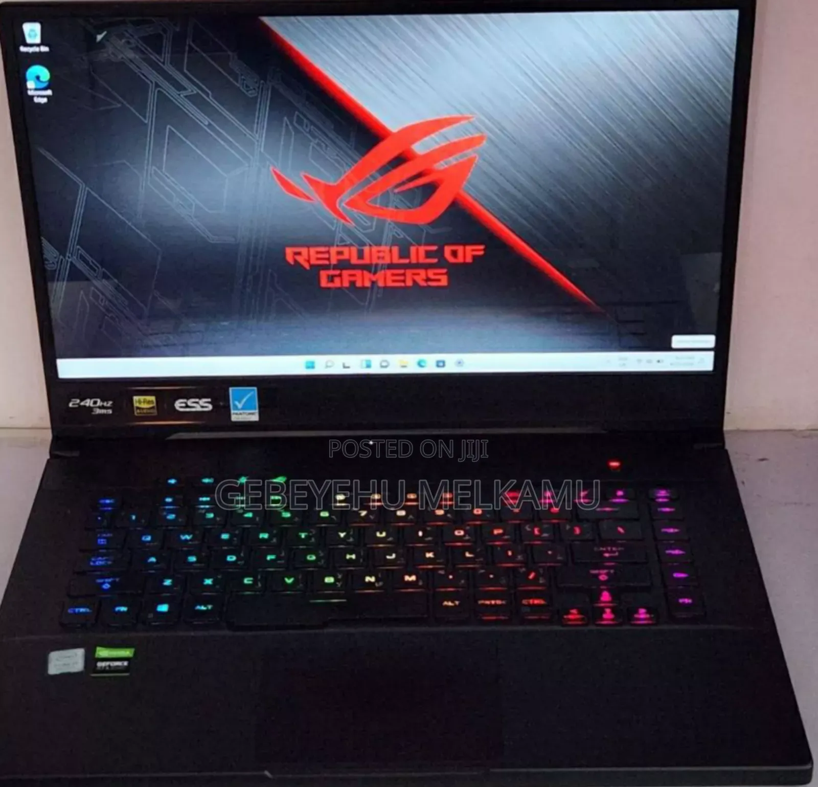 New Laptop Asus ROG Zephyrus G15 16GB Intel Core i7 SSD 512GB