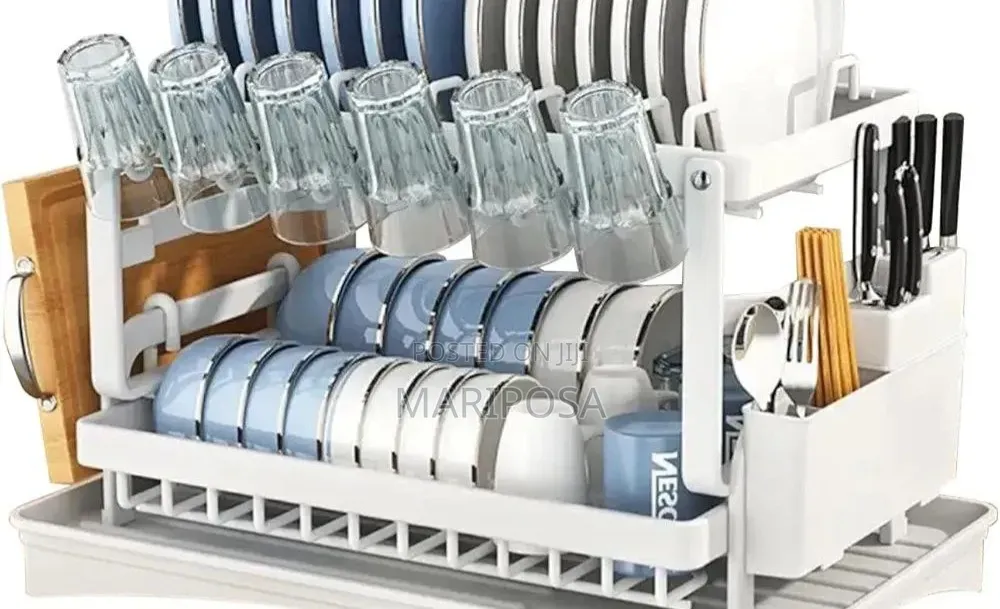2 Tier Kitchen Dish Drying Rack