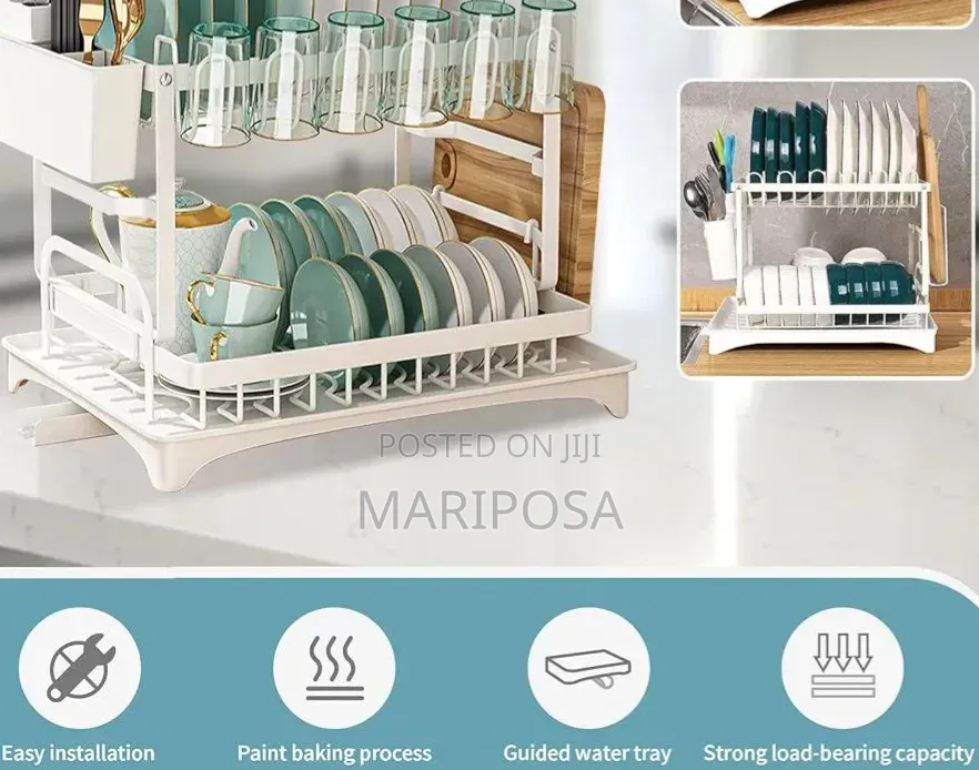 2 Tier Kitchen Dish Drying Rack