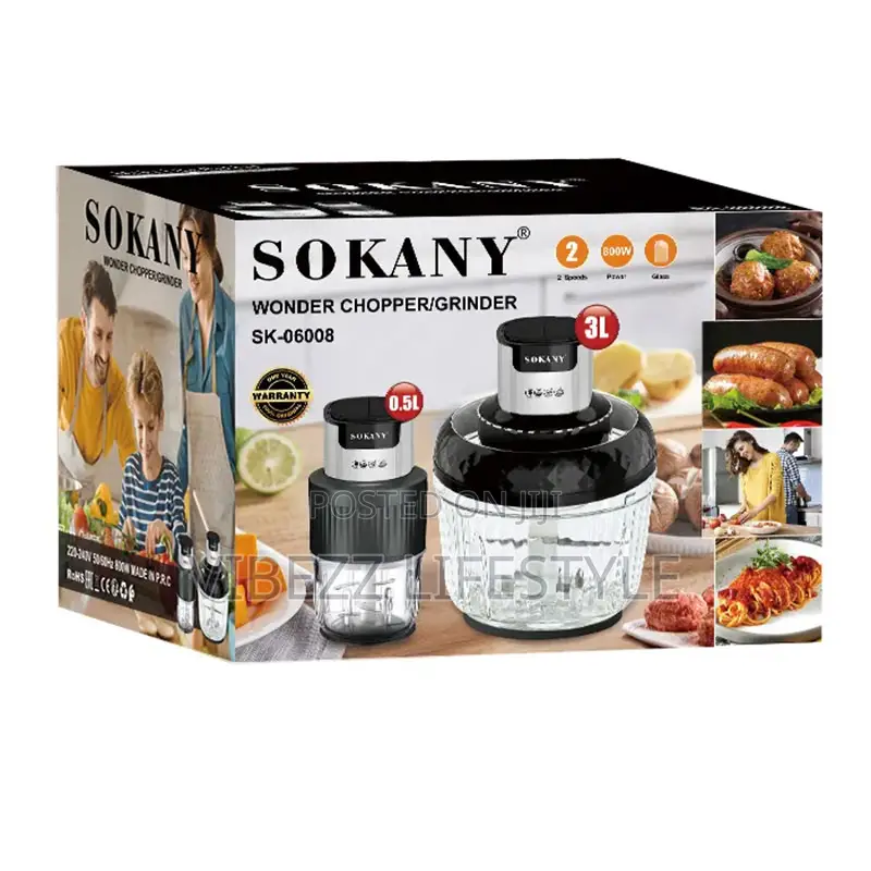 Sokany 800w Powerful Meat Vegetable Grinder - Model Sk-06008