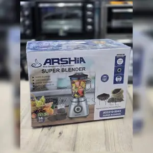 Arshia Powerful Electric Super Blender - 1.5l Glass Jar