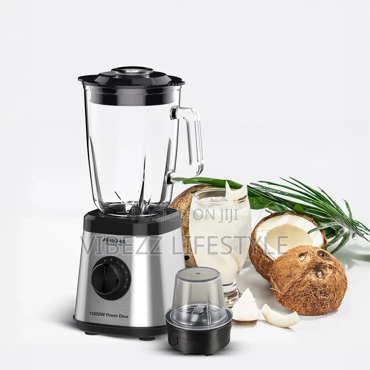 Arshia Powerful Electric Super Blender - 1.5l Glass Jar