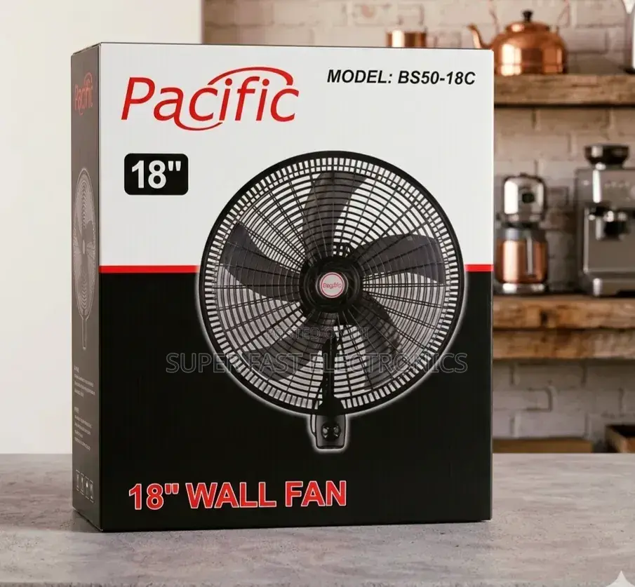 Pacific 18" High-performance Wall-mounted Fan | Model: Bs50-18c