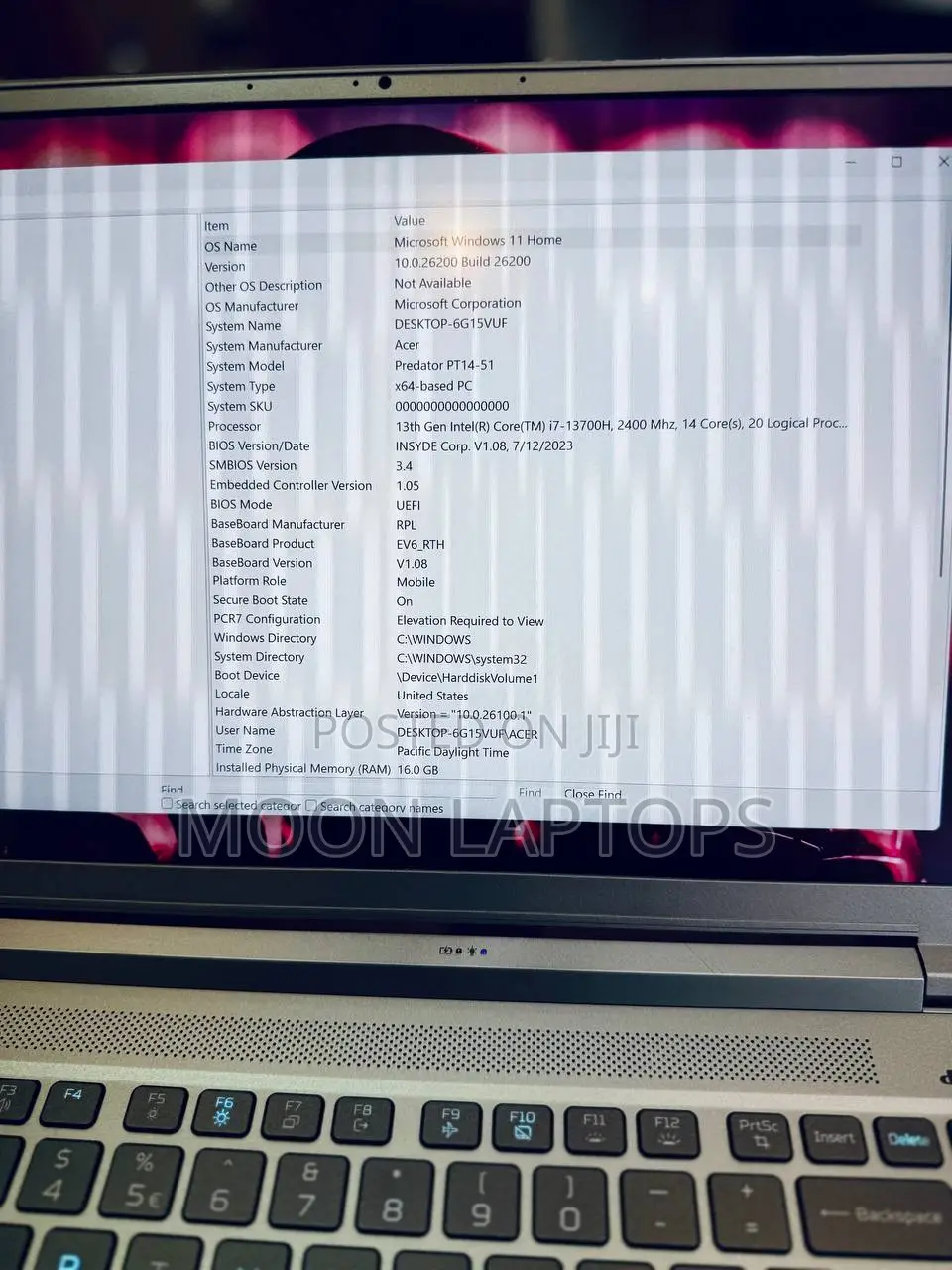 New Laptop Acer Predator 15 16GB Intel Core i7 SSD 1T