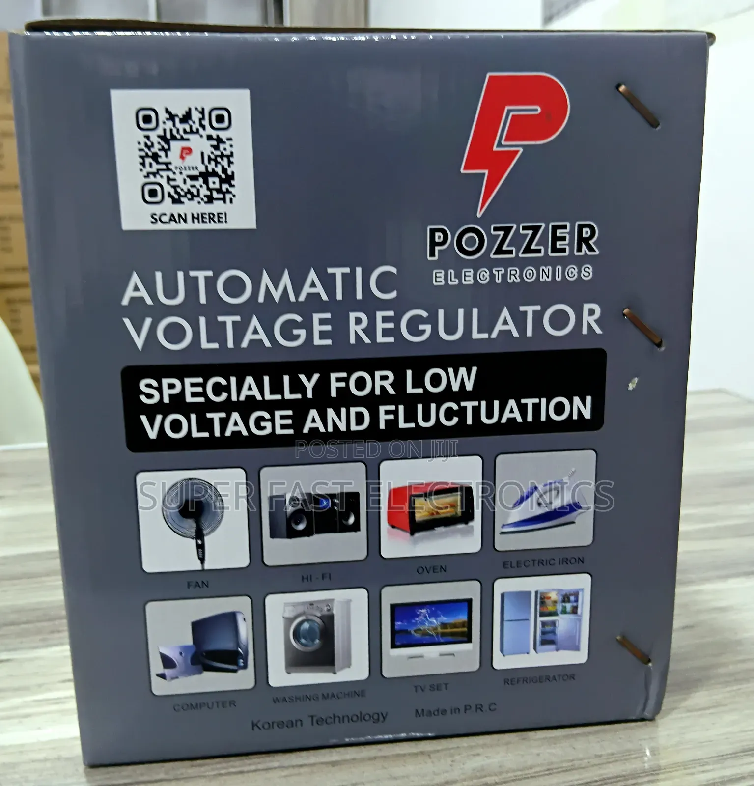 Pozzer Stabilizer 1500va Automatic Voltage Regulator Power Booster