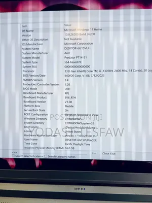 New Laptop Acer Predator Helios 18 PH18-71 16GB Intel Core i7 SSD 1T