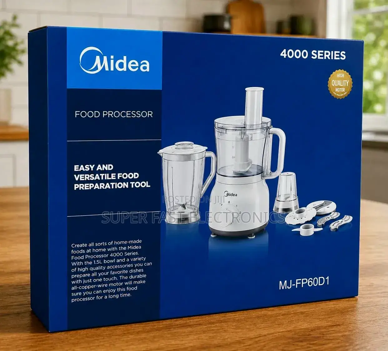 Midea Food Processor Mj-Fp60d1 4000 Series 1.5liter