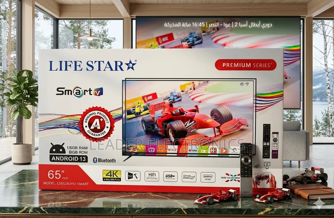 Lifestar Tv 65" Smart Android Tv – New 2026 Model | 3 Year Warranty |