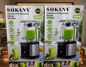 Sokany Juicer Commercial Professional Blender 8000w 2.0l Original