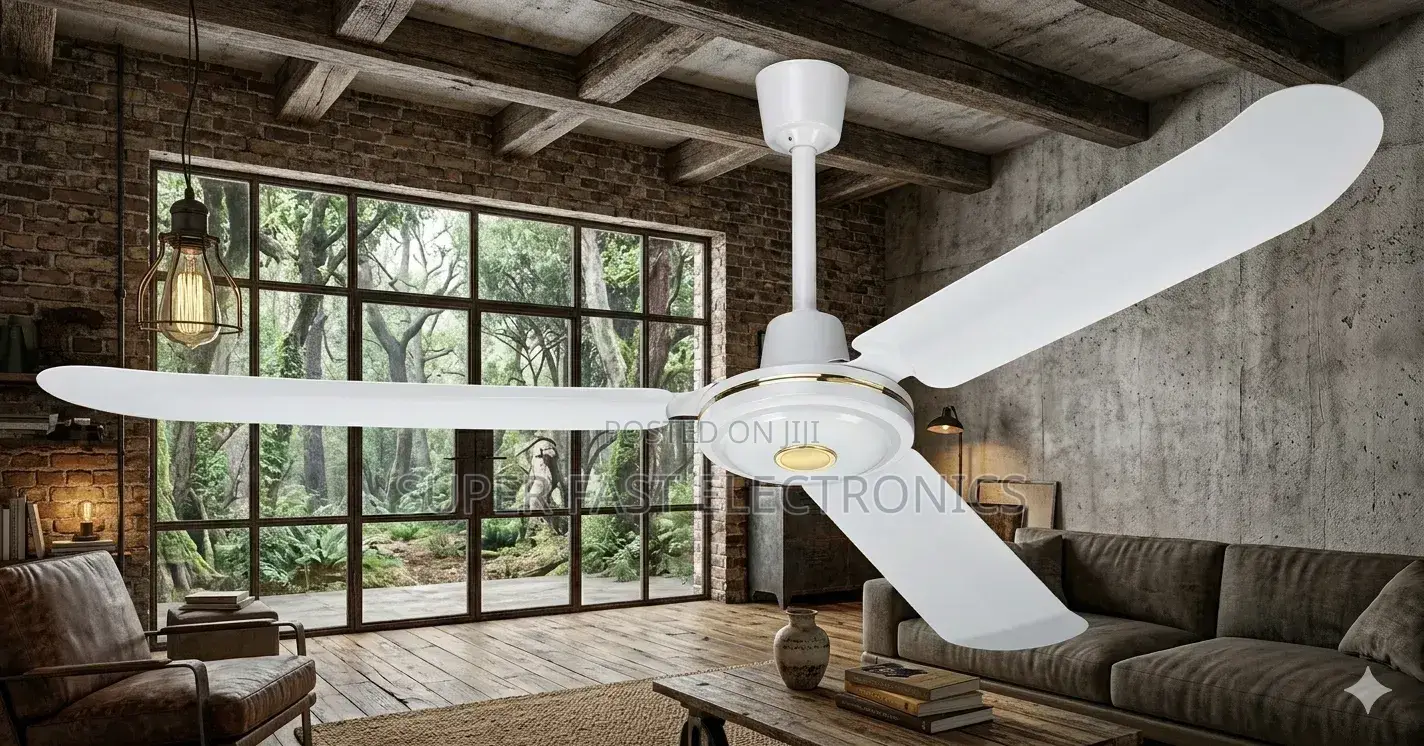 Crown Fan ​Modern 56-Inch Aerodynamic Ceiling Fan – High