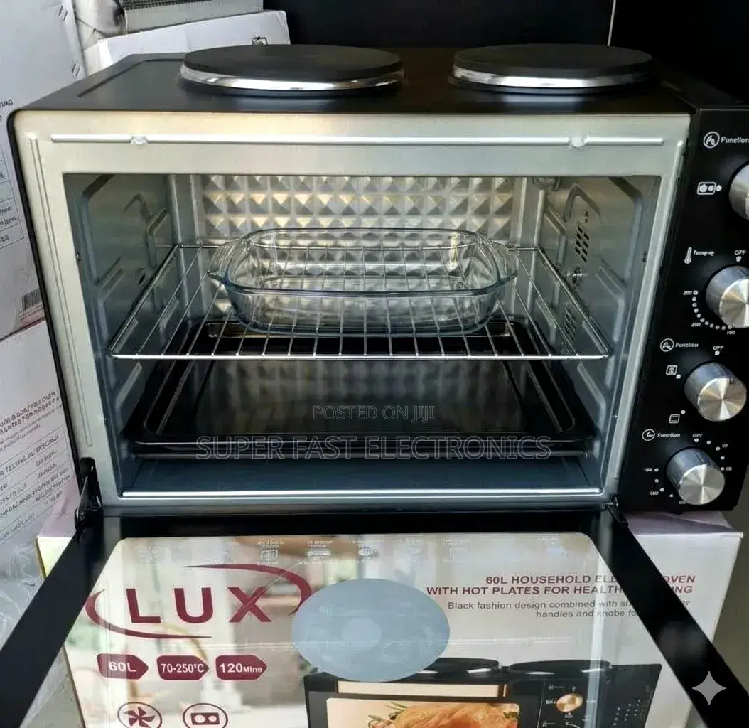 ​Lux Mini Oven 60l Professional Electric Oven With Dual Top Hot Plate