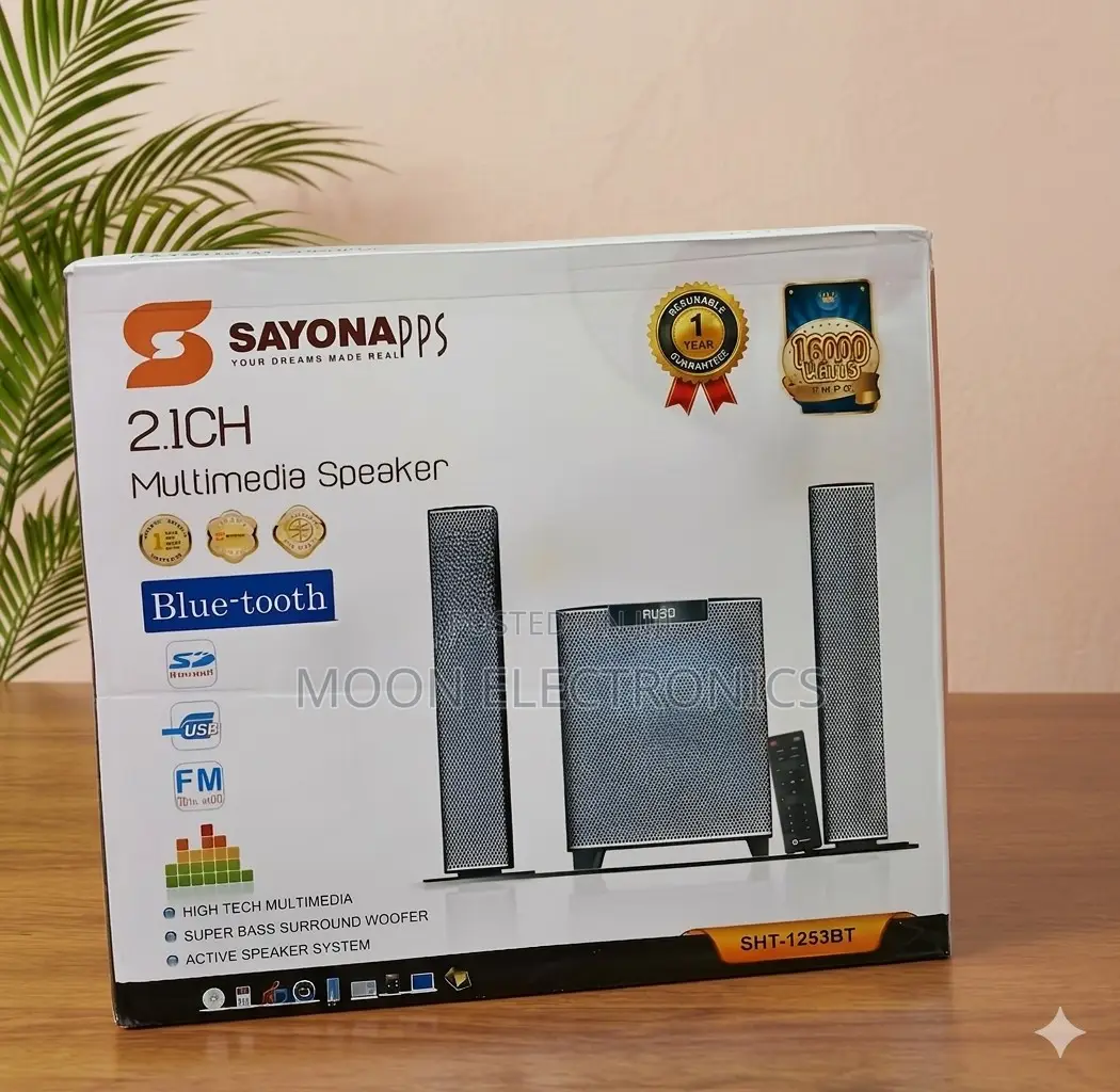 Sayona 2.1ch Multimedia Speaker | Home Theater Sound | Super Bass