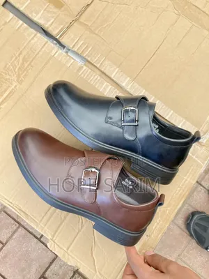 Premium Men's Leather Monk Strap Shoes -