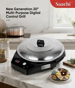 Saachi 52cm Digital Grill | Multi-Purpose | Electric Mitad Grill