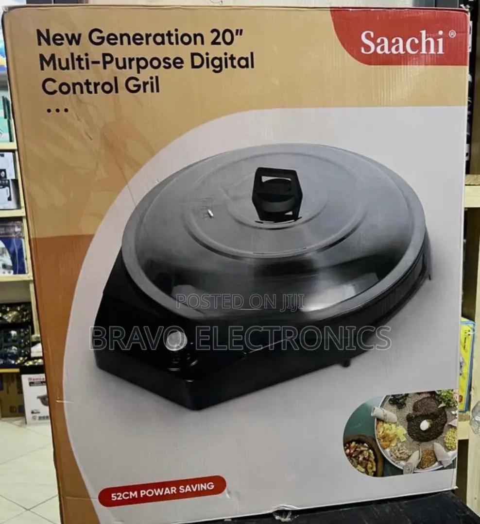 Saachi 52cm Digital Grill | Multi-Purpose | Electric Mitad Grill