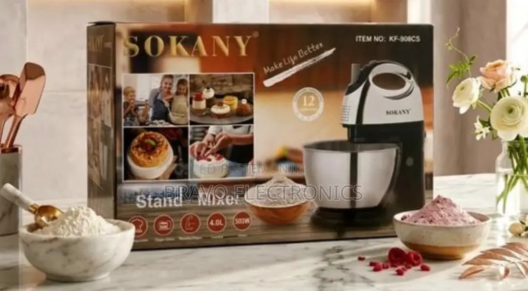 Sokany 4l Stand Mixer | Compact Kitchen Mixer | Easy Baking