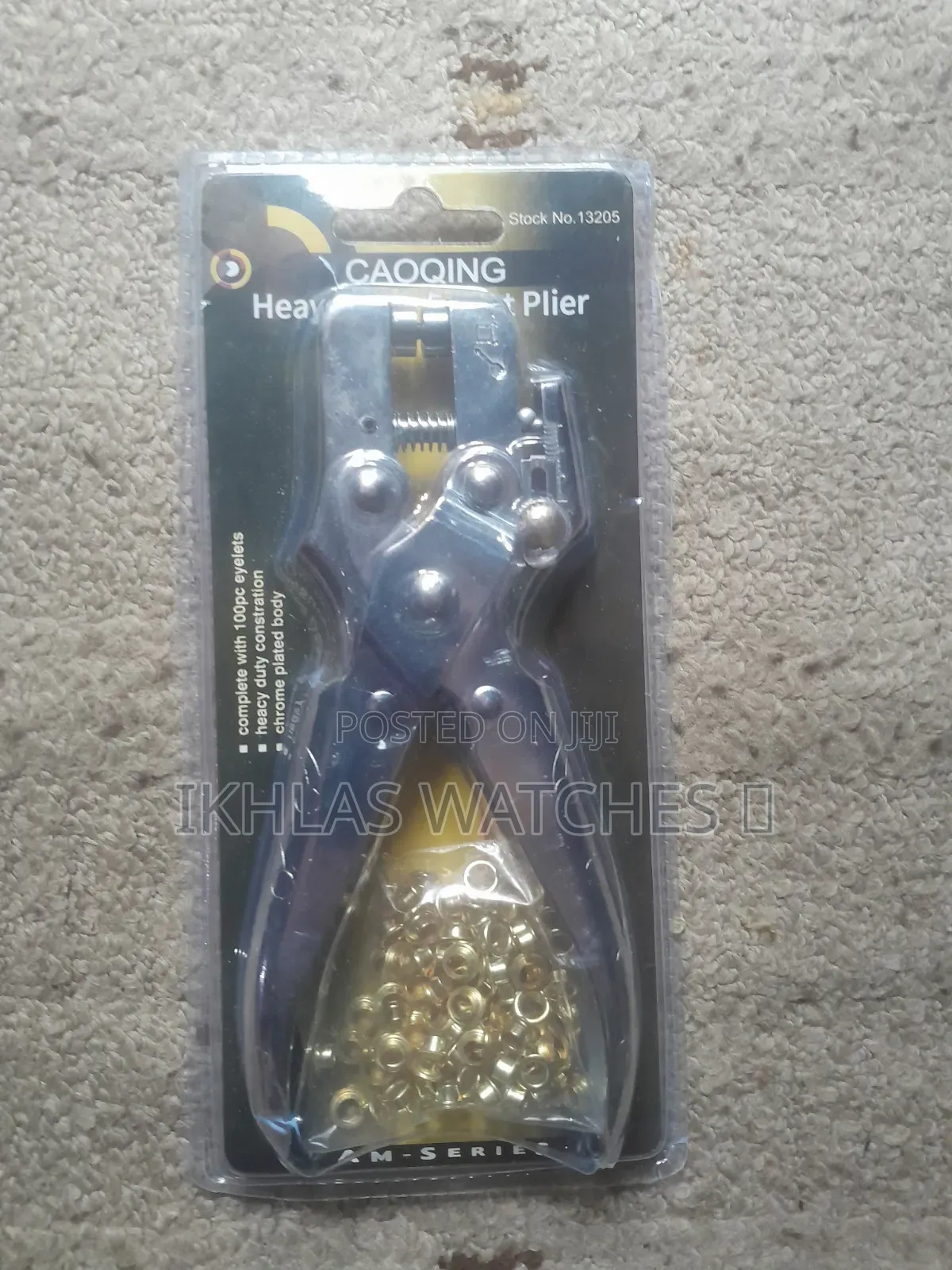 Paper Bag መብሻ መጨፍለቂያ እና ካምሱር Heavy Duty Eyelet Plier