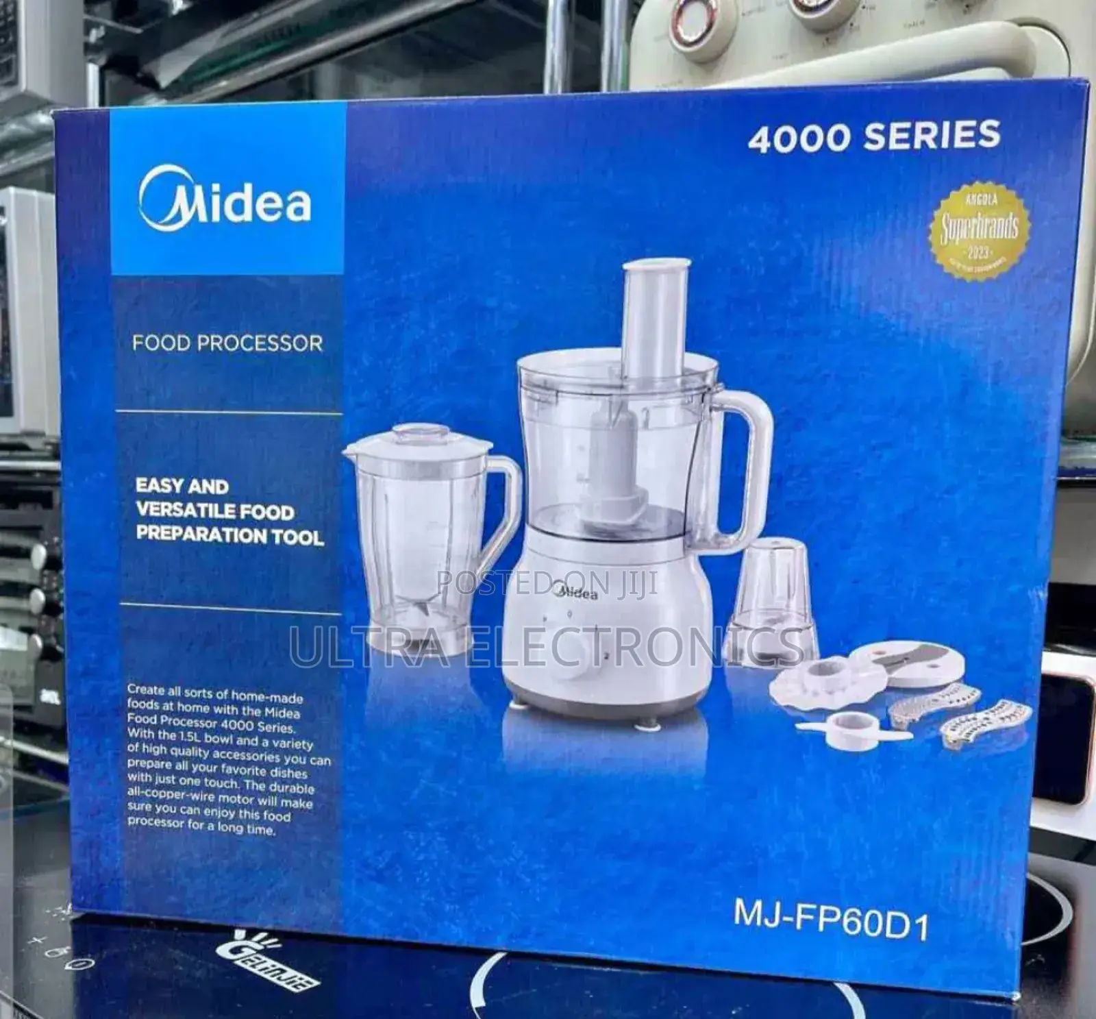 Midea Food Processor (4000 Series), Model Number Mj-Fp60d1.