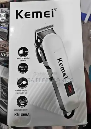 Kemei Km-809a Professional Rechargeable Hair Clipper. Battery