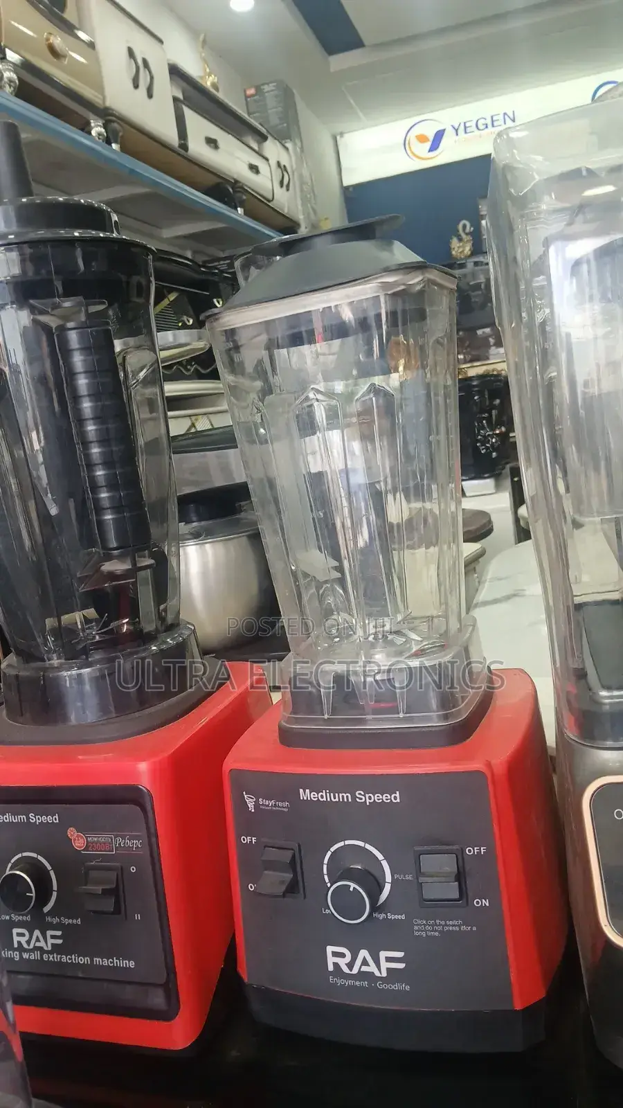Blender, Specifically a Heavy-Duty Model From the Brand Raf,