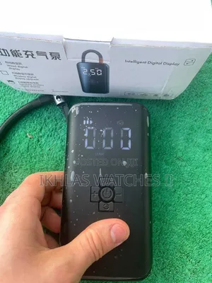 Digital Portable Air Compressor-በባትሪ የሚሰራ አውቶማቲክ የጎማ ፓምፕ(Rechargeable)