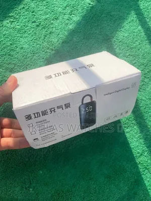 Digital Portable Air Compressor-በባትሪ የሚሰራ አውቶማቲክ የጎማ ፓምፕ(Rechargeable)