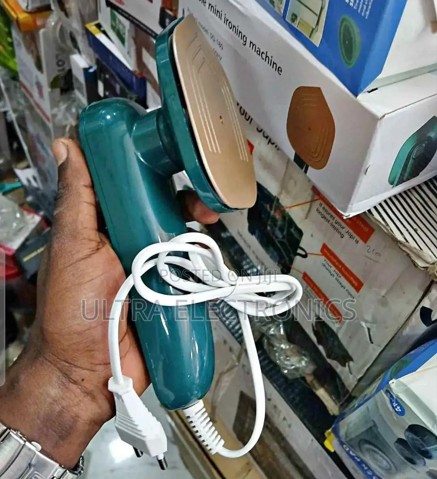 Portable Micro Steam Iron, Often Marketed for Travel or Quick Touch-