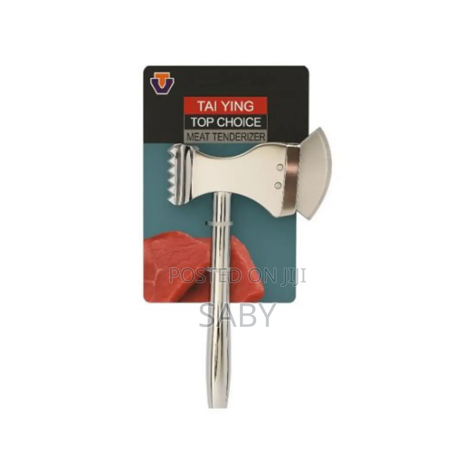 Top Choice Stainless Steel Axe Meat Tenderizer.